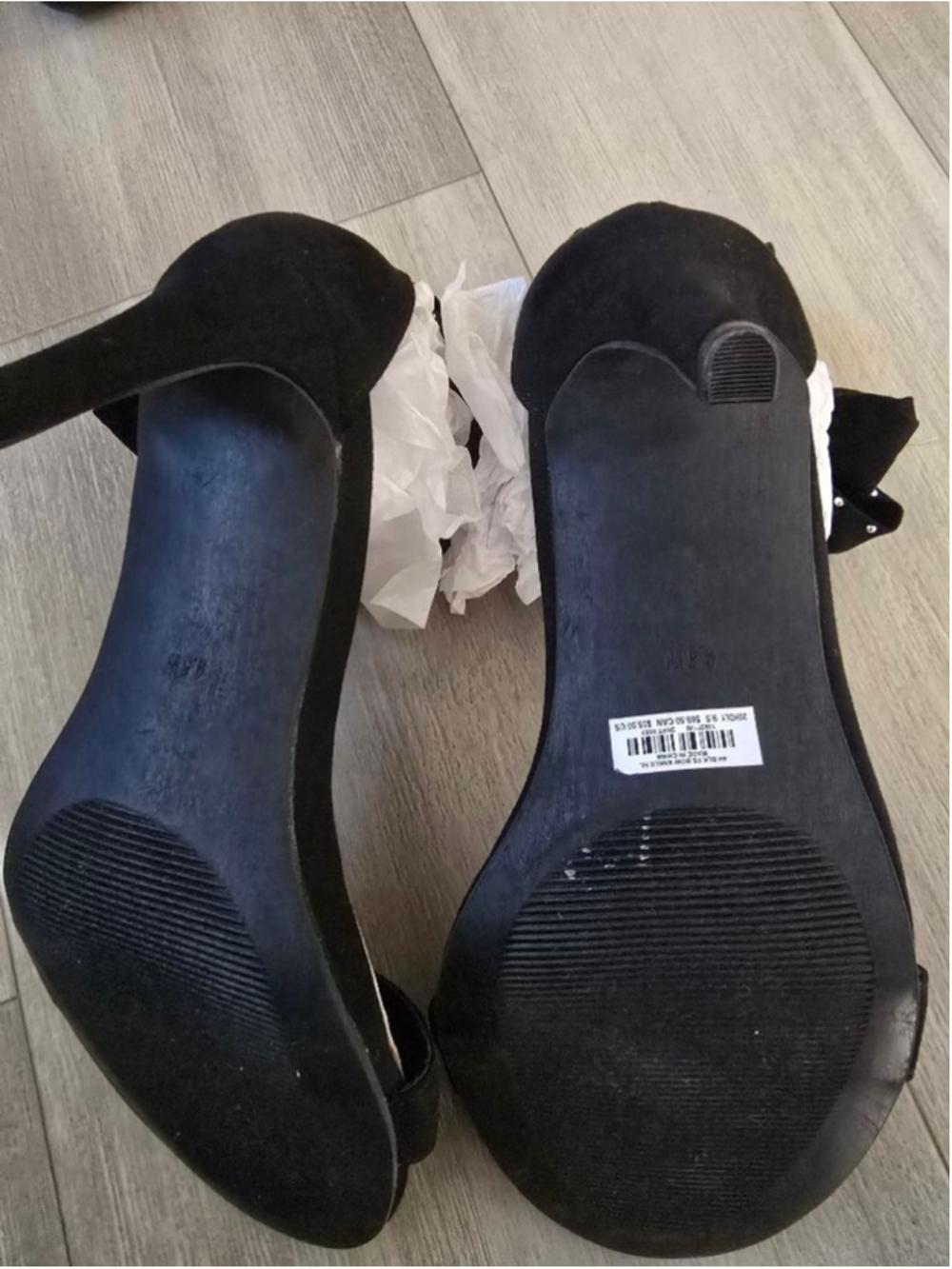 Women's Torrid Black Studded Bow Ankle Strap Heels Size 9.5⁸ - Picture 5 of 7